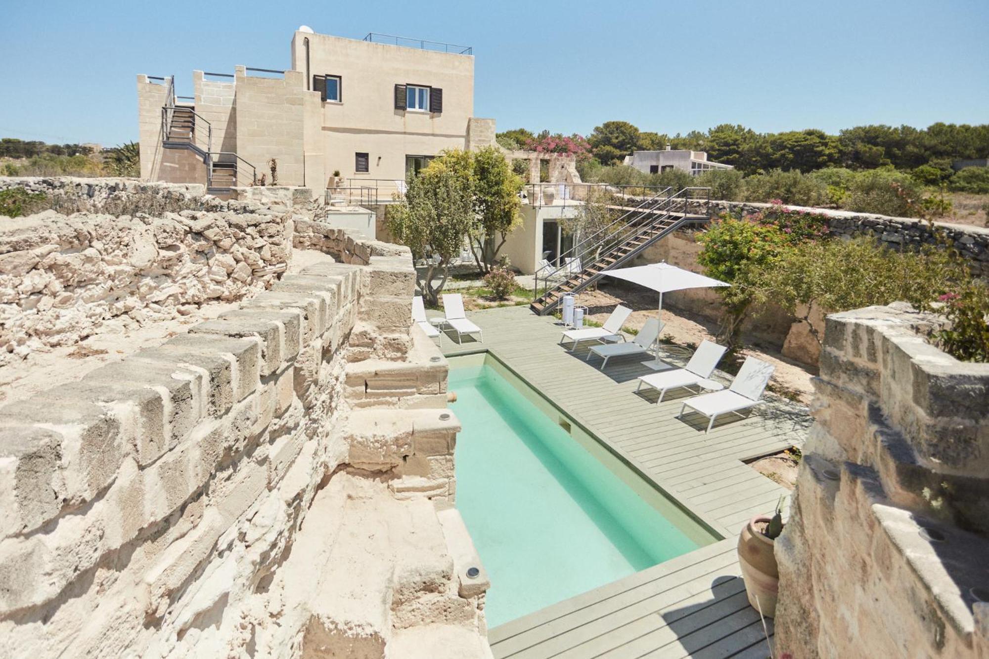 Villa Rocce Bianche 法维尼亚纳 外观 照片