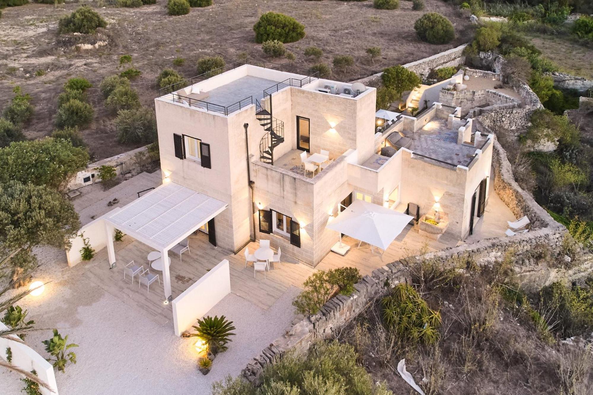Villa Rocce Bianche 法维尼亚纳 外观 照片